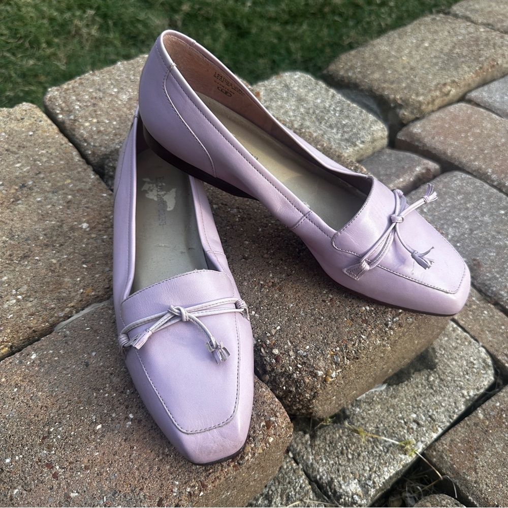 Women's Lilac Slip-On Loafers - Comfortable Casual Flats - Picture 7 of 10